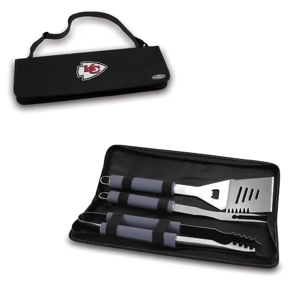 Picnic Time Black Kansas City Chiefs Metro BBQ Tote