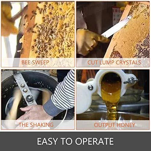 BestEquip Electric Honey Extractor 3 Frame Bee Extractor Stainless Steel Honey Spinner with Stand Beekeeping Equipment