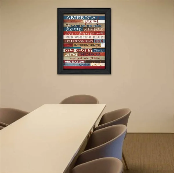 Trendy Decor 4U 26 in. America Proud Printed Wall Art