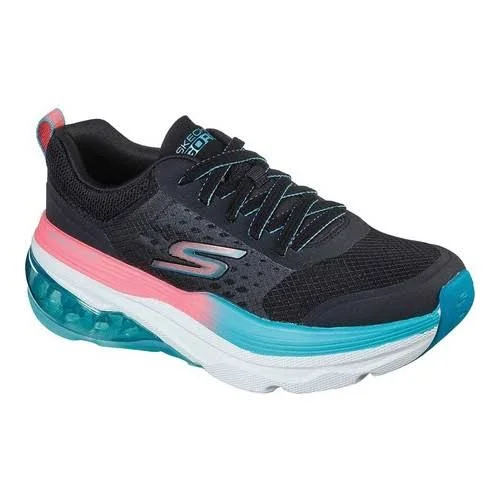Skechers Women's Max Cushioning Air - Total Advantage Black/Turquoise 8.5