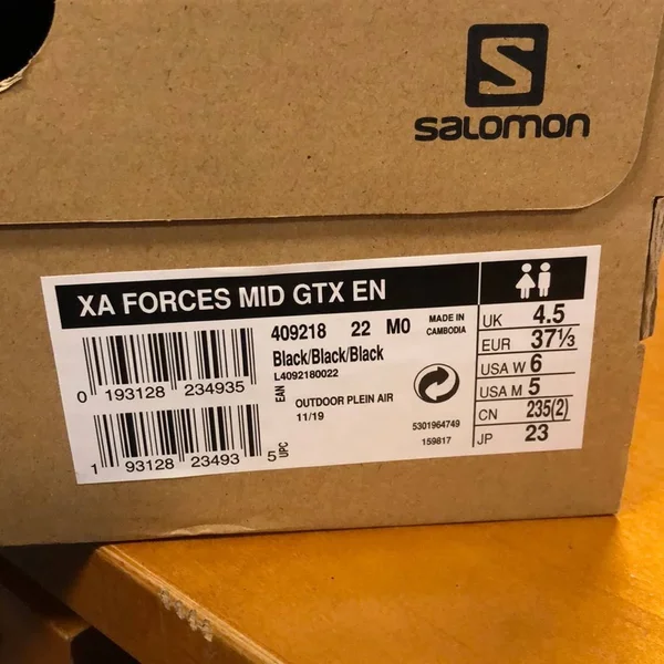 Salomon XA Forces Mid GTX Boot - Black, Size 5