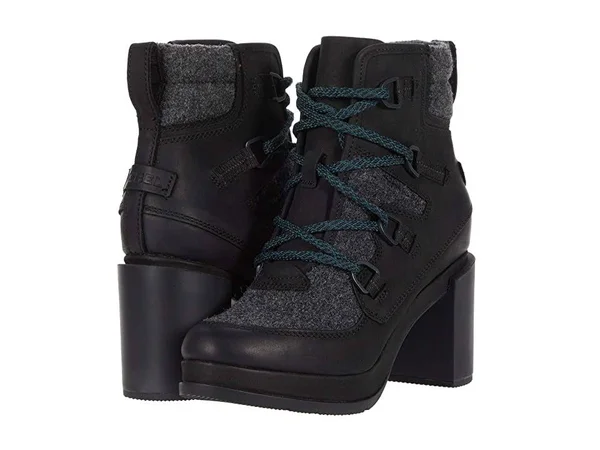 Women's Sorel Blake Waterproof Lace-Up Boot, Size 5 M - Black