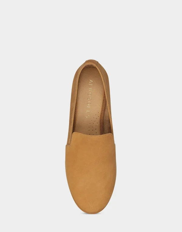 Aerosoles Tan Nubuck Hempstead Loafers
