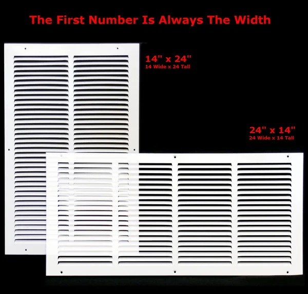 20x22 x 22x22 Return Air Grille - Sidewall and Ceiling - HVAC Vent Duct Cover Diffuser - [White] [Outer Dimensions: 21.75W x 23.