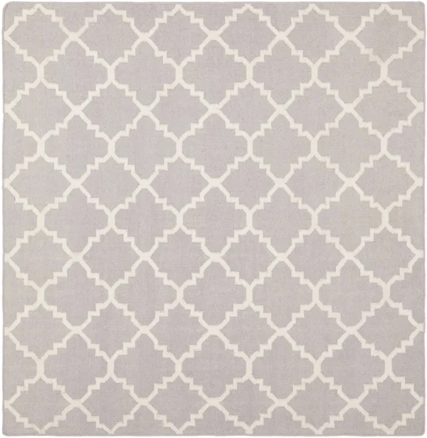 Safavieh Dhurries Grey & Ivory Area Rug; Square 6&