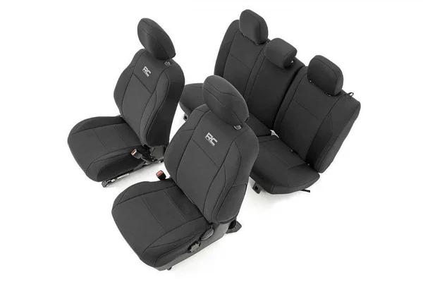 Rough Country Toyota Neoprene Front & Rear Seat Covers (16-20 Tacoma)