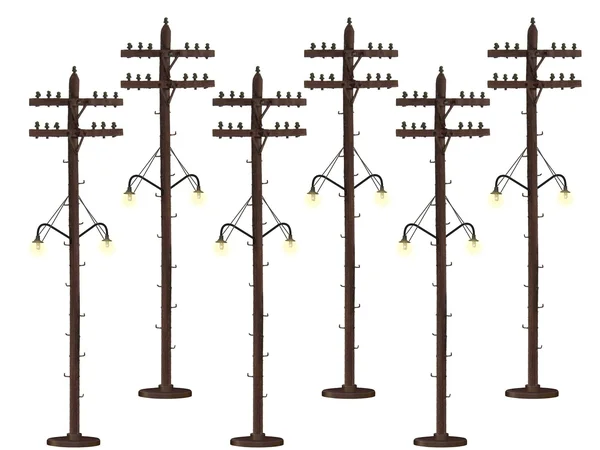 Lionel 6-37995 Lighted Scale Telephone Poles