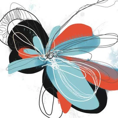Framed Poster Prints - The Flower Dances I by Jan Weiss ( Floral & Botanical > Flowers art)