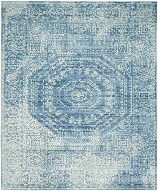Safavieh Valencia VAL205R Blue/Multi 8& x 10& Area Rug