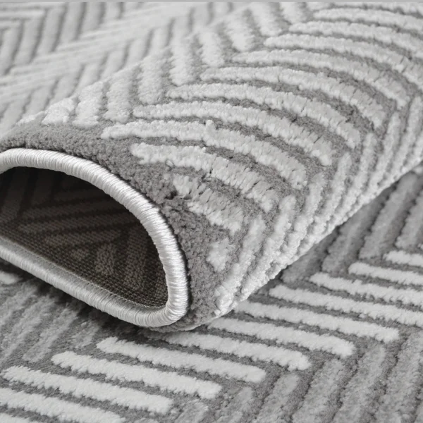 Mayberry Everest Domino Gray Area Rug - Size: 5&3 inchx7&3 inch