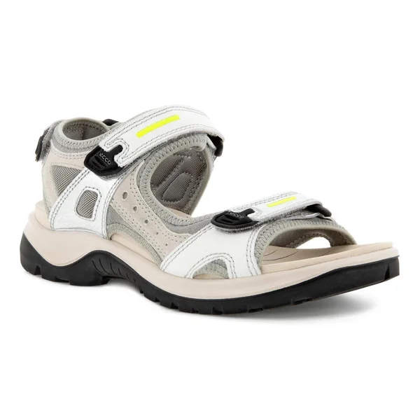 Ecco Offroad Women's Flat Sandal Multicolor - Silver Metallic, 39, M