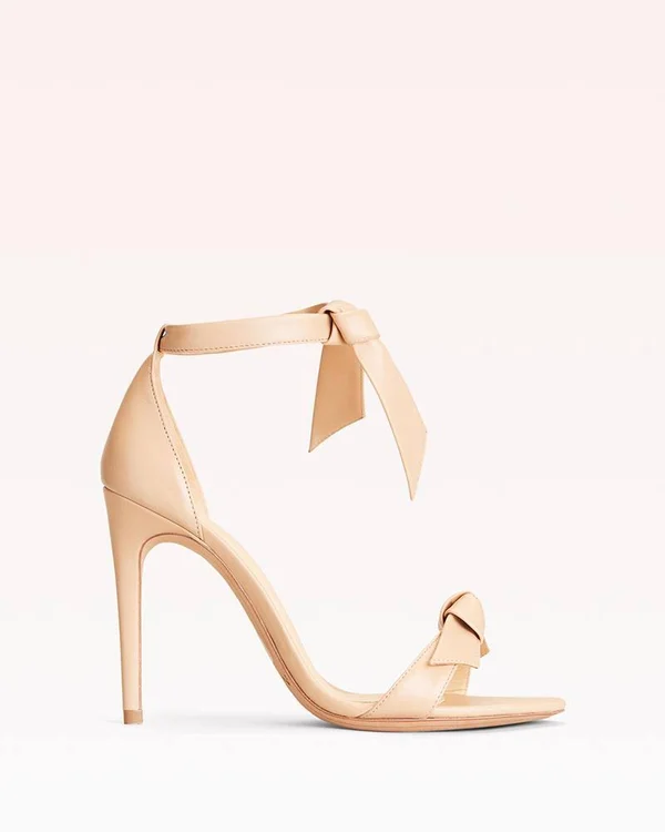 Alexandre Birman, Clarita 100 Leather Sandal, 11 US, Nude