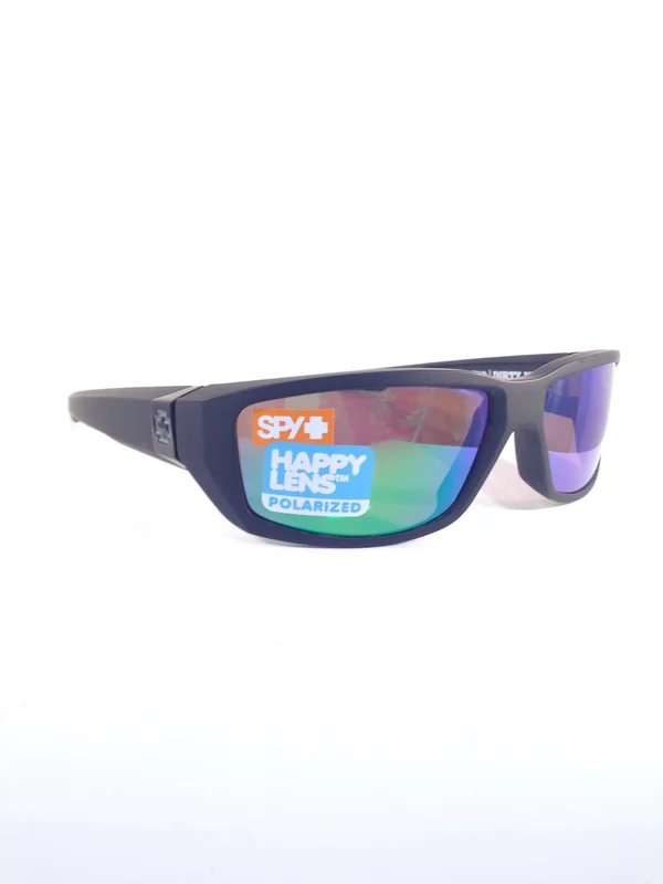 Spy Dirty Mo Sunglasses - Black - Happy Bronze Polar, Black Mirror