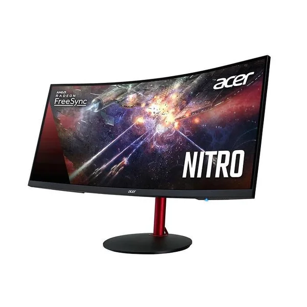 Acer Nitro XZ342CK Pbmiiphx 34 inch 1500R Curved WQHD (3440 x 1440) VA Gaming Monitor with AMD Radeon FreeSync, VESA Certified D