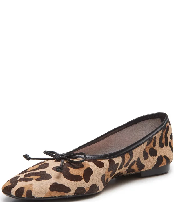 Schutz Arissa Flats Natural/Black 7.5