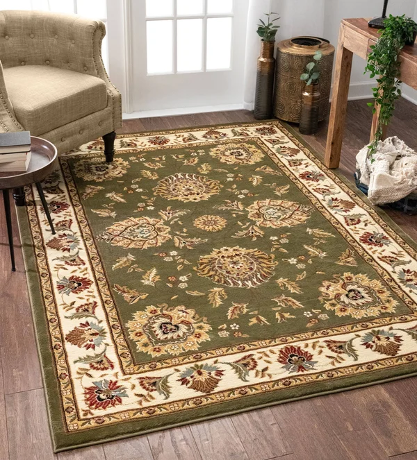 Well Woven Timeless Abbasi Traditional Area Rug, 10&11x22 x 15& - Green
