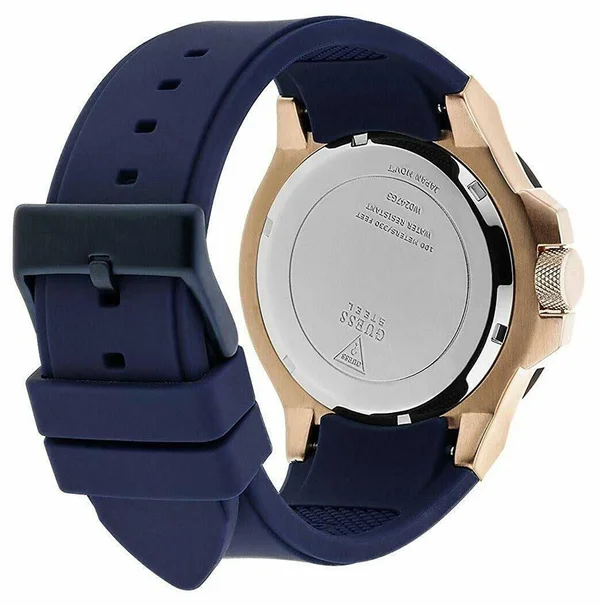 Guess Men's Rigor Blue Dial Watch - W0247G3