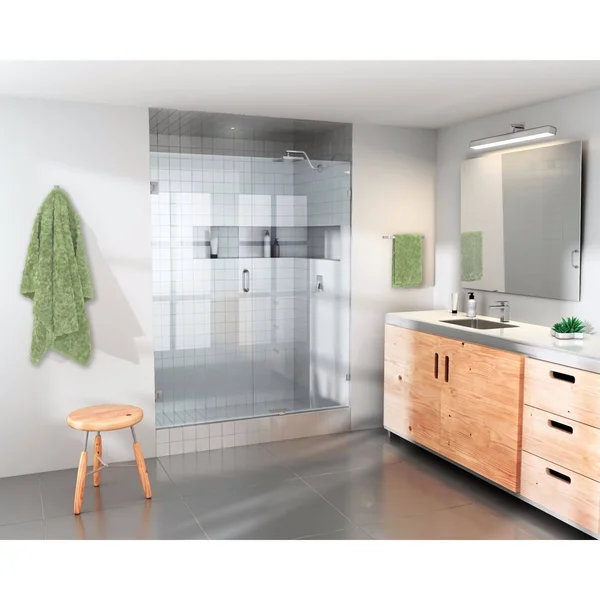 Glass Warehouse 78 x 34x22 Frameless Shower Door - Wall Hinge