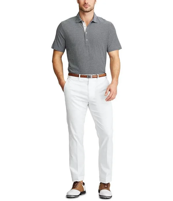 Polo Ralph Lauren Golf Tailored-Fit Flat-Front Stretch Chino Pants - Mens, 34 32, Basic Sand