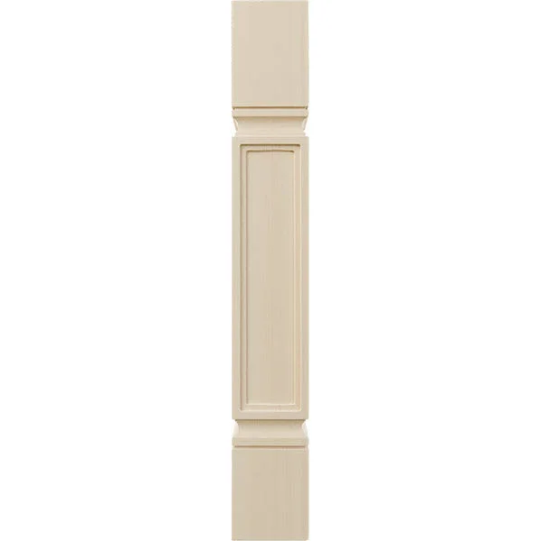 Ekena Millwork COL05X05X35KERW 5-Inch W x 5-Inch D x 35 1/2-Inch H Kent Raised Panel Cabinet Column, Rubberwood