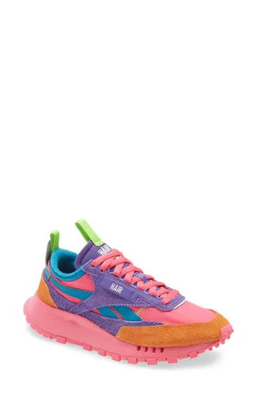 Reebok Classic Legacy Sneaker, Size 5 in Solar Pink/Pushy Purple/Blue at Nordstrom
