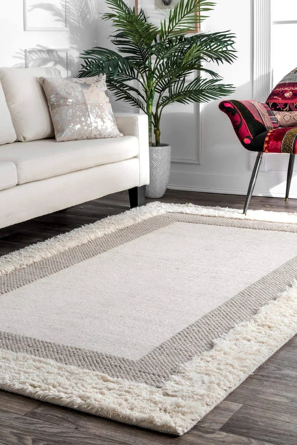nuLOOM Taneka Shaggy Beige 4& x 6& Area Rug
