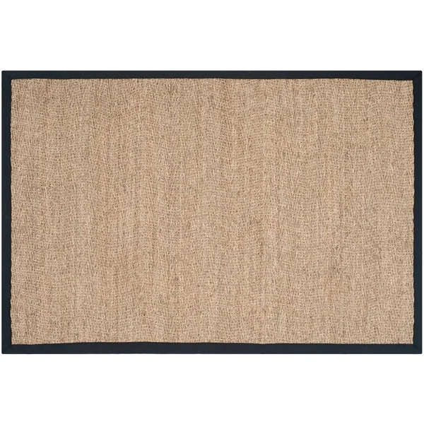 Safavieh Fiber Maisy Border Area Rug - Natural/Black