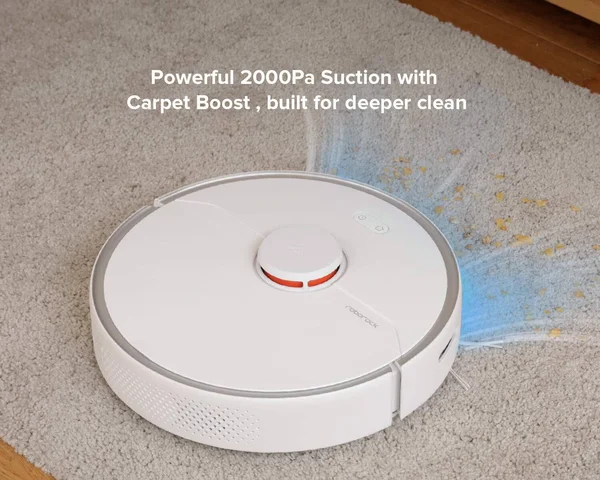Roborock S6 Pure Robot Vacuum and Mop - Multi-Floor Mapping, Lidar NAVIGATION, No-Go Zones, Selective Room Cleaning, Super Strong