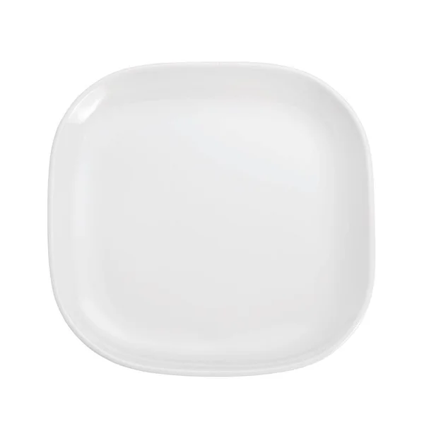 Oneida F1450000001 9 7/8x22 Square Classic Coupe Plate - Porcelain, White
