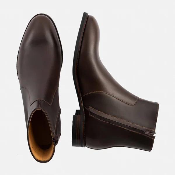 Beckett Simonon Easton Side-Zip Boots - Pull-Up, Brown, Size 12, Men's Boot