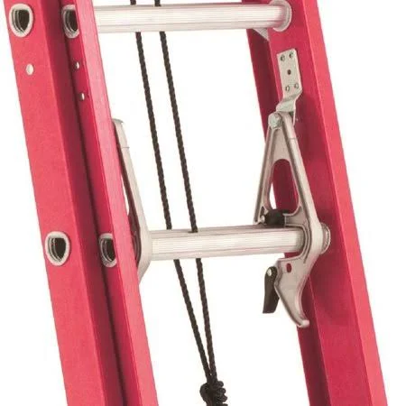 Westward 44yy40 40 ft Fiberglass Extension Ladder - 300 lb Load Capacity