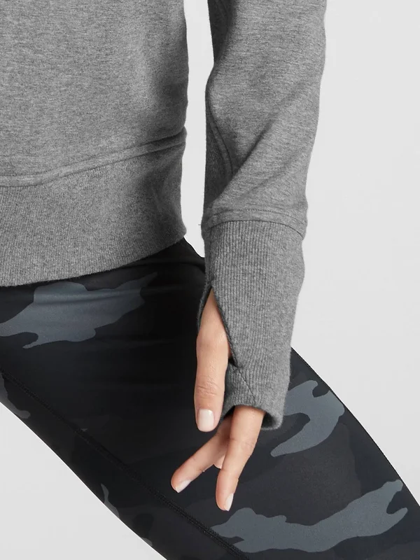 Athleta Women's Triumph Hoodie Charcoal Grey Heather Regular Size XS