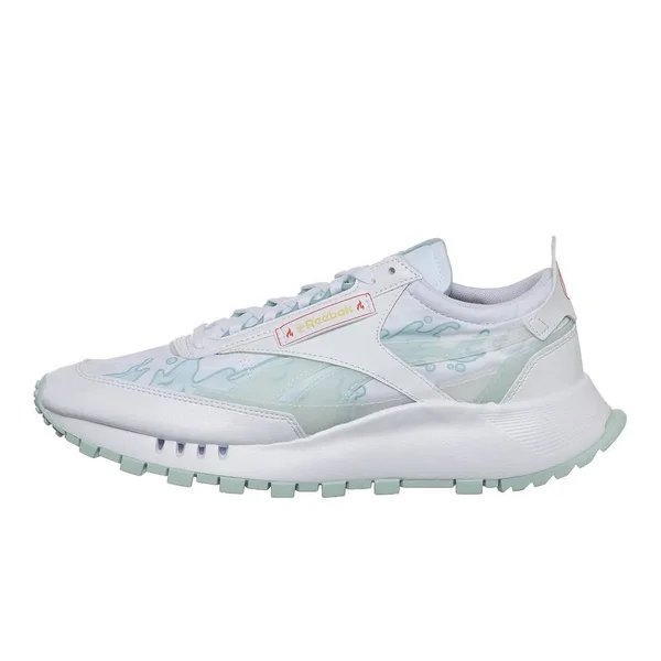 Reebok Classic Leather Legacy Hot Ones (White, Light Blue)