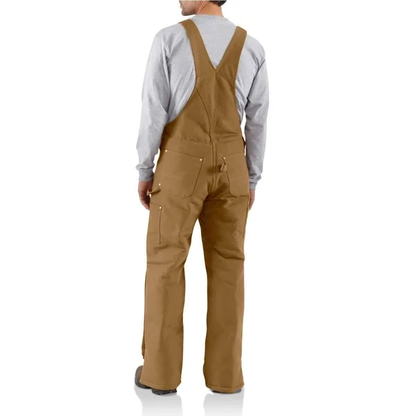 Carhartt Duck Bib Overall - Arctic Quilt Lined - Black-50x30