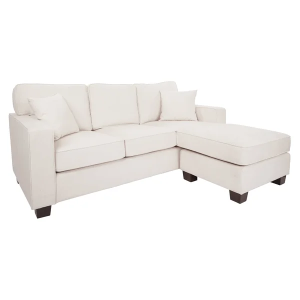 Ave Six Russell Sectional in Ivory
