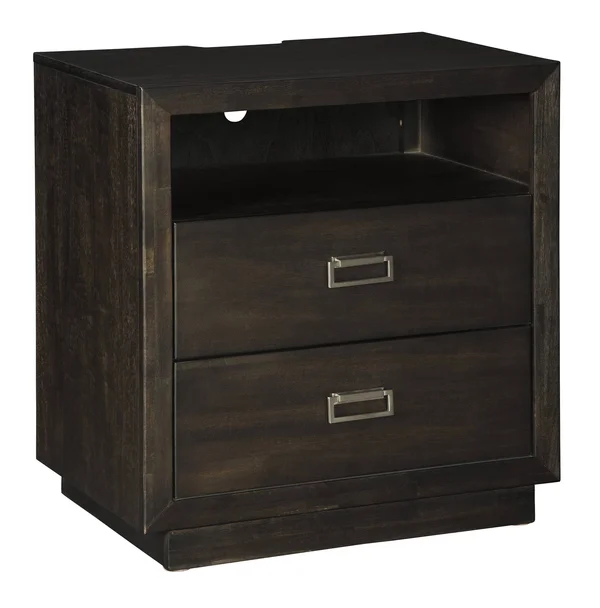 Hyndell Nightstand Dark Brown - Signature Design by Ashley