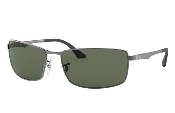 Ray-Ban RB3498 Sunglasses Gunmetal - Green