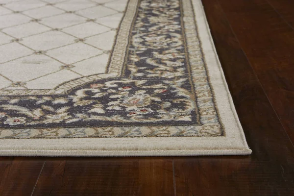 9' x 12' Polypropylene Ivory-Grey Area Rug
