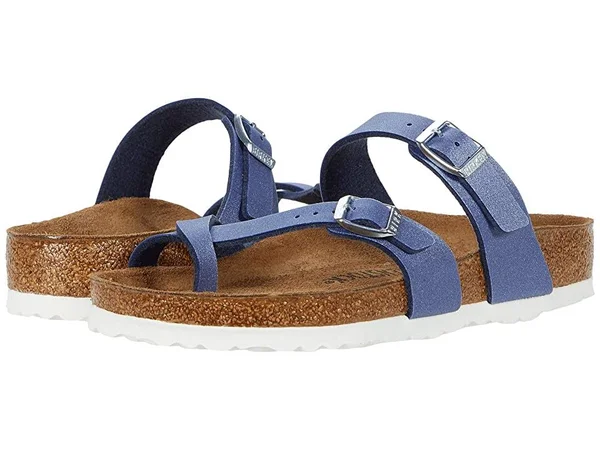 Birkenstock Women's Mayari Sandal - 40 - Icy Metallic Azure Blue, Birko-Flor