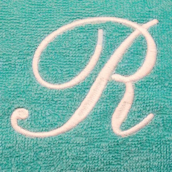 Authentic Hotel and Spa Turkish Cotton Terry Monogrammed Aqua Green Women's Spa