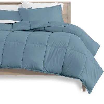 Cino Comforter Set Winston Porter Size: Full XL - Color: Coronet Blue/White