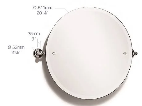 Samuel Heath - Round Swivel Mirror - L1145-PN