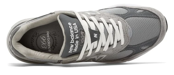 New Balance Men's Made in US 993 - Grey/White (Size 9.5 wide)