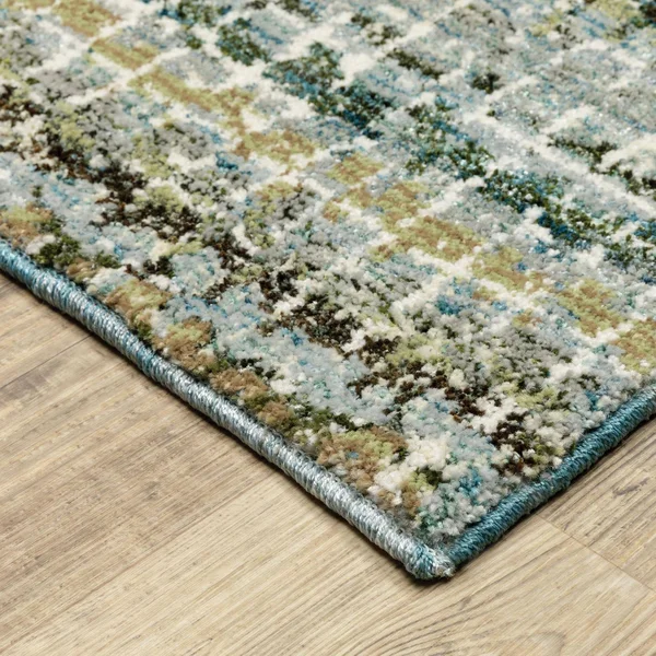 Oriental Weavers Atlas 747B0 Area Rug - Blue/Green, 2&6x22 x 12&0x22 Runner