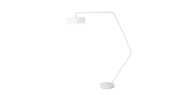 White Floor Lamp - Marble Base, Article Heron Modern Lighting