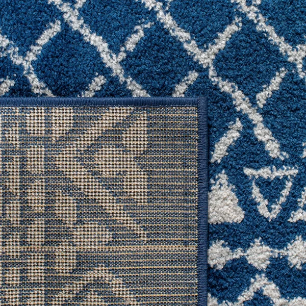 Safavieh 5&3x22 x 7&6x22 Navy/Ivory Tulum TUL-268 Area Rug
