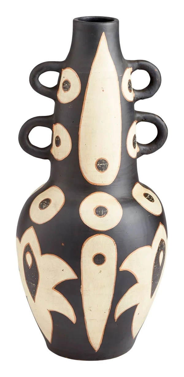 Navajo Vase, Cyan Design 10678