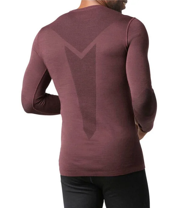 Smartwool Men's Intraknit Merino 200 Crew - Small - Tibetan Red, Forged Iron