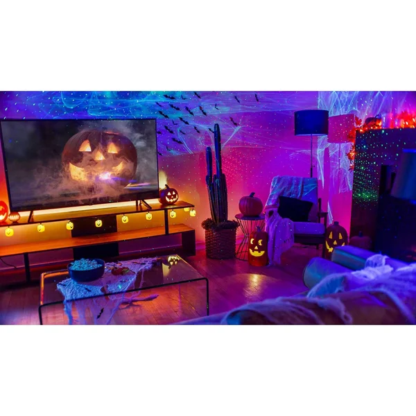 BlissLights Sky Lite 2.0 - RGB LED Laser Star Projector - Galaxy Blue Stars