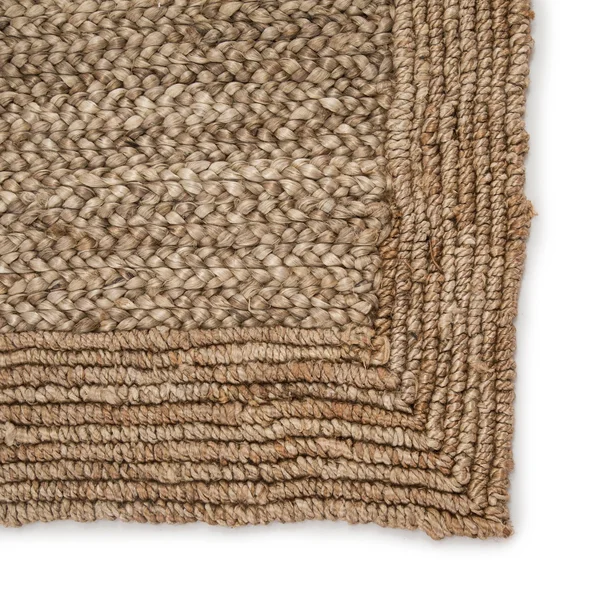Namtso Natural Solid Beige Area Rug - 5& x 8&